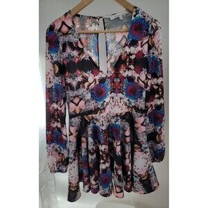 Lovers + friends Women's Shimmy Printed Long Sleeve Dress